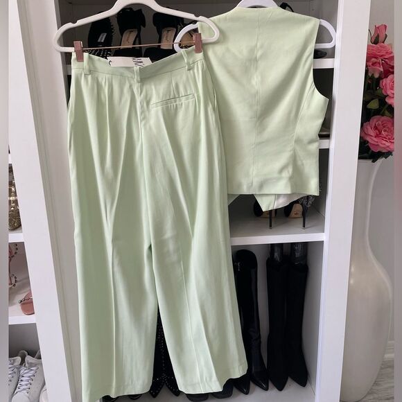 NWT Zara Women's light Green Suit size XS - Picture 8 of 15